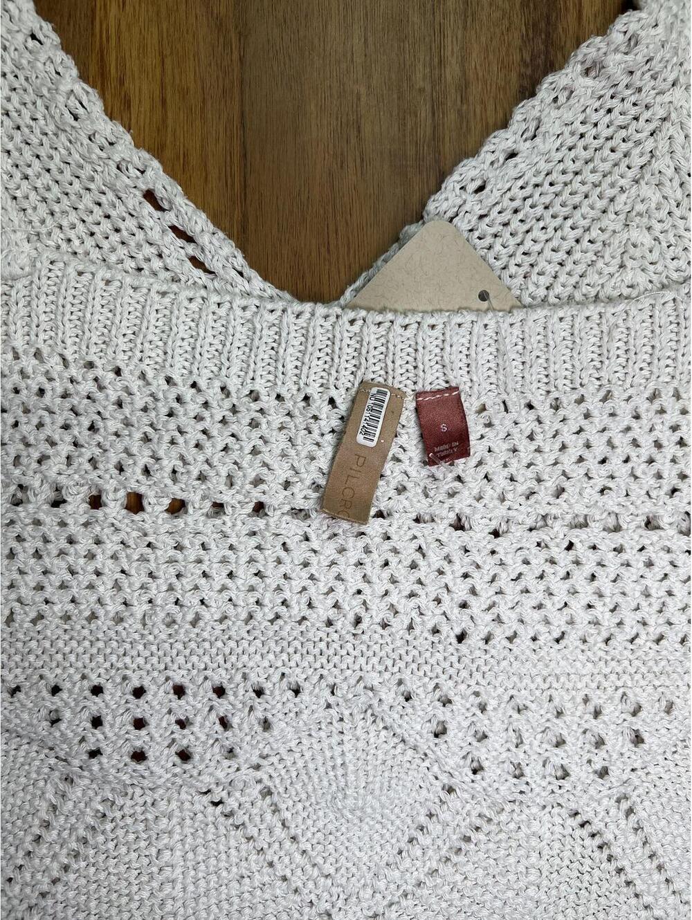 Anthropologie - Pilcro Cream Crotchet Tank Size Small - Picture 4 of 9